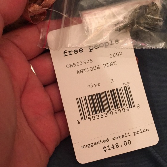 Free people antique pink peplum size 2 - Picture 5 of 5